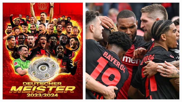 Bayer Leverkusen win 2023/24 German Bundesliga