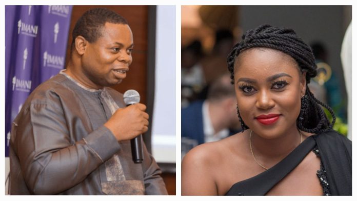 CEO of Imani Ghana, Franklin Cudjoe and Yvonne Nelson