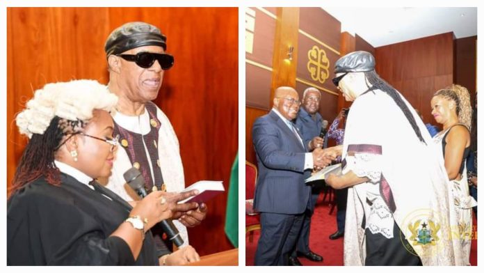 Stevie Wonder becomes a Ghanaian citizen